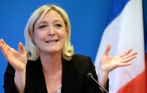 France's National Front leader Marine Le Pen tweeted “Victory for freedom” and said the French must now also have the right to choose.