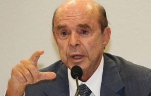 Francisco Dornelles, acting governor of Rio, admitted the state was still waiting the promised US$860m payout from the federal government ahead of the Olympics