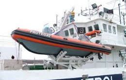 MV Protegat, a Falkland Islands Fisheries Protection patrol vessel 