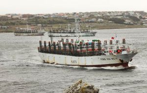 Fisheries in the main source of income of the Falklands 