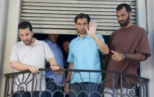Four Syrians, a Tunisian and a Palestine inmates were received by Uruguay in December 2014, as part of an ex president Mujica and Obama understanding