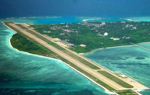 US sent an aircraft carrier and fighter jets to the region ahead of the decision, while the Chinese navy has been carrying out exercises near the disputed Paracel islands. 