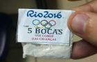 The cocaine envelop with the Olympics logo and colored rings, and obviously the warning, Keep away from children
