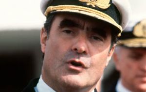 However ex Junta member Admiral Emilio Massera torpedoed any talks because he was intent in going ahead with the Falklands' invasion 