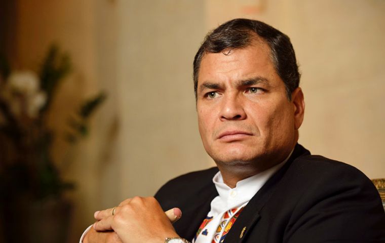Ecuadoran President Rafael Correa called the senate vote impeaching Rousseff “an apology for abuse and treason.”