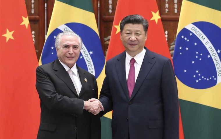 “China has great confidence in Brazil's development prospects, as well as confidence in cooperation between China and Brazil” said Xi