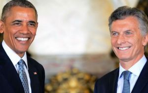Obama briefly praised Macri personally before his speech congratulating him for the success of policies he had advanced “considering the whole of the population”.