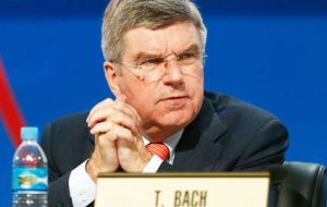 The police pointed out that IOC president Thomas Bach is being treated as a witness, not a suspect. 