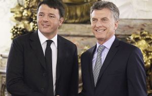 The Argentine president has scheduled meetings with Italy's Renzi; ex president Bill Clinton; Brazil's Temer and London mayor Sadik Khan, among others.