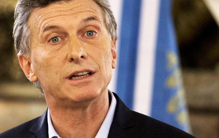 Macri is scheduled to address the General Assembly on Tuesday but has a full agenda of political and financial interviews as part of “new Argentina policy”