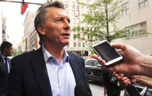 Macri said that “dialogue was the only path possible in the dispute over the Falklands, but it is above all other issues, including sovereignty”