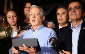 Former president and senator Álvaro Uribe, who led the campaign against the accord, did not even attend the emergency meeting, nor did the leaders of his party.