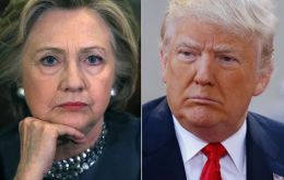 The survey found that in a two-way race between the two nominees, Clinton leads Trump 52% to 38%, up from a 7-percentage-point lead last month. 