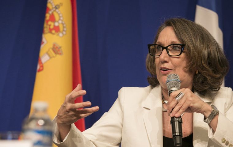 “Spain recently presented to the Ibero-American members a statement on Gibraltar”, confirmed the chair of the organization Rebeca Grynspan