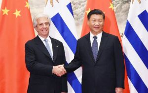 Vazquez only last Friday returned from a twelve-day visit with ministers to several Chinese cities, which included a meeting with president Xi Jinping