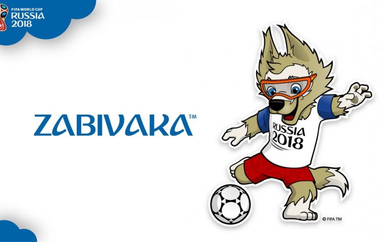 The mascot designed by student Ekaterina Bocharova was announced live on Russia’s Channel 1 with guest star and Ronaldo and chairman Vitaly Mutko. 