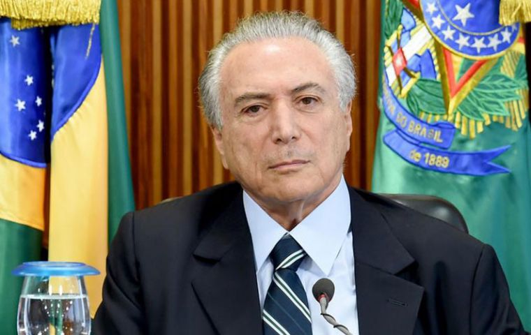 The proposed regulatory framework would “create new jobs” and “provide a new boost to investment in the sector,” Temer said at the Rio Oil and Gas conference.
