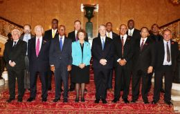 Overseas Territories minister Baroness Anelay, and other cabinet ministers met at the JMC at Lancaster House with OT elected leaders and representatives