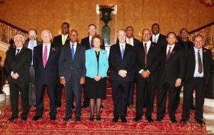 Overseas Territories minister Baroness Anelay, and other cabinet ministers met at the JMC at Lancaster House with OT elected leaders and representatives