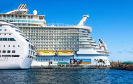 Harmony is built on the same platform as Royal Caribbean's giant Oasis of the Seas and Allure of the Seas, the previous size leaders in the cruise world