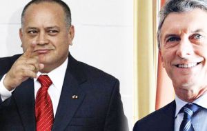 President Mauricio Macri hits back at Venezuelan lawmaker Diosdado Cabello. Who's the most coward of them all? 