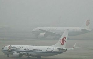 In Beijing flights were canceled at the city’s main airport, and all buses from there to neighboring cities suspended.