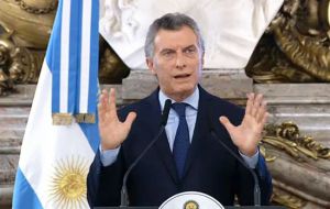 “We knew we had to give guarantees and certainty in order for investments to arrive,” President Mauricio Macri said in announcing the agreement