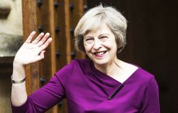 Downing Street sources denied the photo shoot which took place at PM's country retreat in Chequers, was in any way timed to coincide with May's trip to the US 