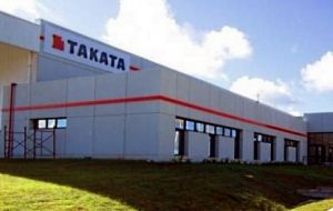 Most major carmakers have been affected by the fault, with about 100 million Takata airbags recalled globally. The assembly plant in San Jose, Uruguay