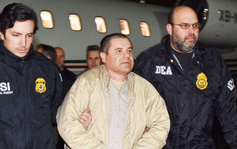 Guzman arrived around 9:30 p.m. at Long Island MacArthur Airport in Islip, N.Y., located about 50 miles east of Manhattan