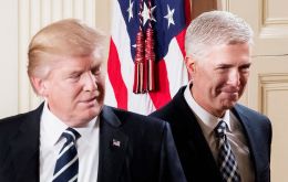 “Judge Gorsuch has outstanding legal skills, a brilliant mind, tremendous discipline and has earned bipartisan support,” Trump said (Pic EPA)
