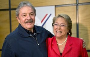 Lula visited Santiago in November 2013 for a conference, paid by OAS, and met with then presidential candidate Bachelet