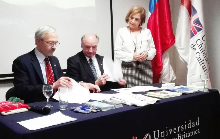 In October 2016, an MOU was signed between the Falkland Islands Government and the Chilean British University in Santiago, Chile.