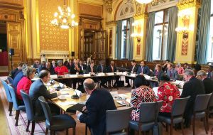 The forum meeting where Brexit implications for Overseas Territories was addressed