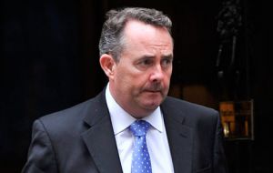 International Trade Secretary Liam Fox has dismissed the idea Britain should pay an exit bill on withdrawal from the EU as “absurd”. 