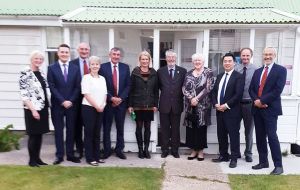 MPs received by Falklands MLAs at Gilbert House