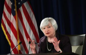 If employment and inflation continue to evolve in line with expectations, ”a further adjustment of the federal funds rate would likely be appropriate” said Yellen