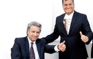 President Correa, who has ruled Ecuador for ten years expects Moreno to continue with his socialist oriented policies