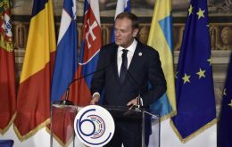 “You are the leaders of Europe, you care for this great legacy we inherited from the heroes of European integration 60 years ago,” EU President Donald Tusk said.