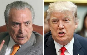President Donald Trump invited Temer for a visit during a March 18 phone call, when the two leaders discussed deepening commercial and business ties
