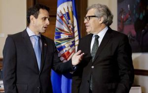 ”This is a decisive hour for the region,'' said opposition leader Henrique Capriles, who met Friday with Almagro in Washington. 