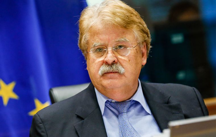Mr Brok is the former chairman of the European Parliament's foreign affairs committee, and a member of Angela Merkel's CDU party. 