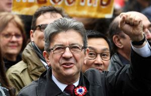 If Melenchon makes it to the runoff, he is projected to beat both Le Pen and Fillon by comfortable margins although he is seen losing to Macron 41% to 59%.