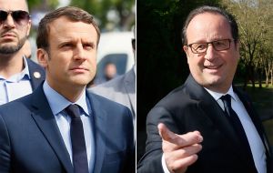 President Hollande said the far right threatens Europe's break-up, “profoundly divide France” and “faced with such a risk, I will vote for Emmanuel Macron”.