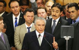 President Michel Temer said he regretted the incidents in Rio. But he stressed that he would continue his “efforts to modernize the country”.