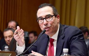 Treasury Secretary Steven Mnuchin unveiled President Trump's tax blueprint, which aims to cut the business tax rate from 35% to 15%. 