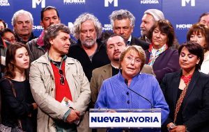 Nueva Mayoria, the coalition of ruling President Bachelet, is an ideologically diverse bloc that runs from radical left Communists to Christian Democrats