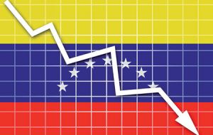 Venezuela's economic output shrank some 18% last year and annual inflation this year is projected to top 700%, according to the IMF.
