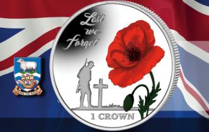 New coin from Pobjoy Mint honors the soldiers that gave their lives for the sovereignty of the Falkland Islands 