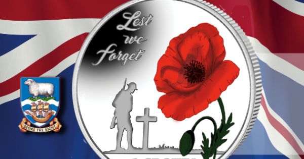 Poppy Coin Commemorates 35th Anniversary of Falklands War - MercoPress